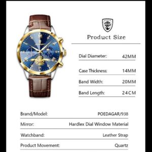Poedagar 938L For Men - Black Blue | Rovelle