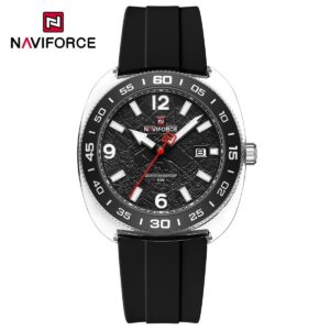 Naviforce 7132 - Silver Black For Men | Rovelle