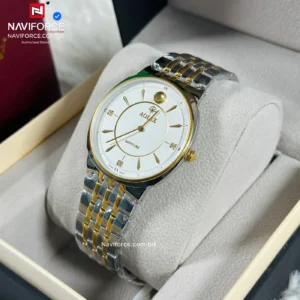 Aolix 9156 Men's Watch - Silver Gold White | Rovelle