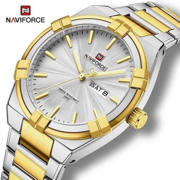 Naviforce 9218 CH - Silver Gold | Rovelle