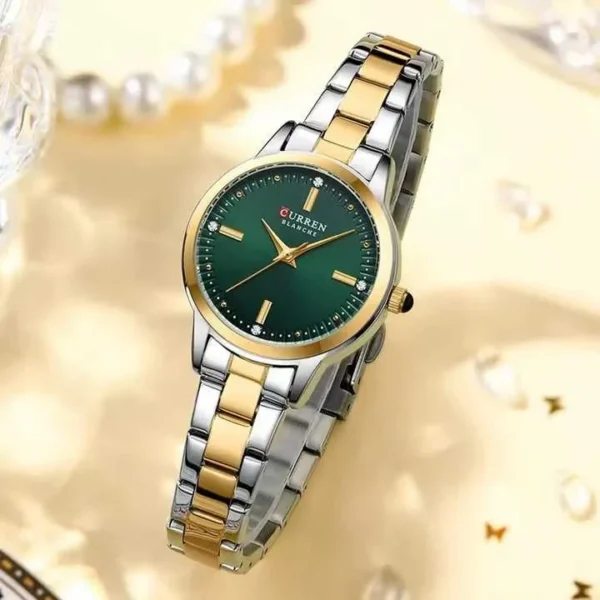 Curren 9094 For Women - Gold Green | Rovelle