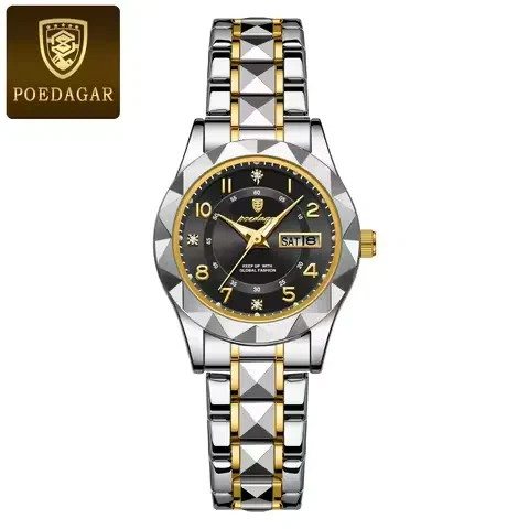 Poedagar 306 For Women - Silver Gold Black | Rovelle