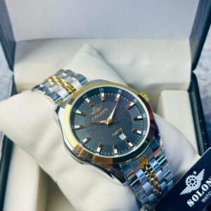 Soloni 1006 M For Men - Silver Gold Black with Premium Box | Rovelle