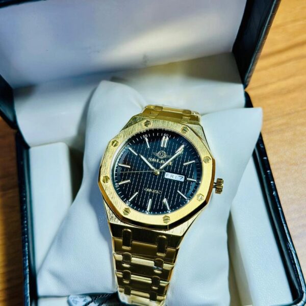 Soloni 1012M For Men - Gold Black with Premium Box | Rovelle