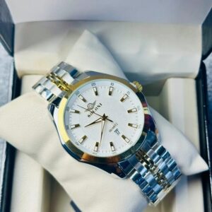 Soloni 1006 M For Men - Silver Gold White with Premium Box | Rovelle