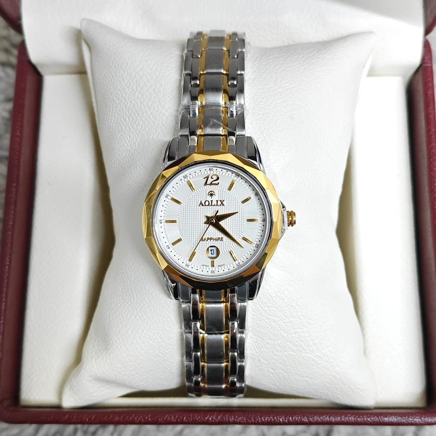 Aolix 9150 CH For Women Watch - Silver Gold White | Rovelle