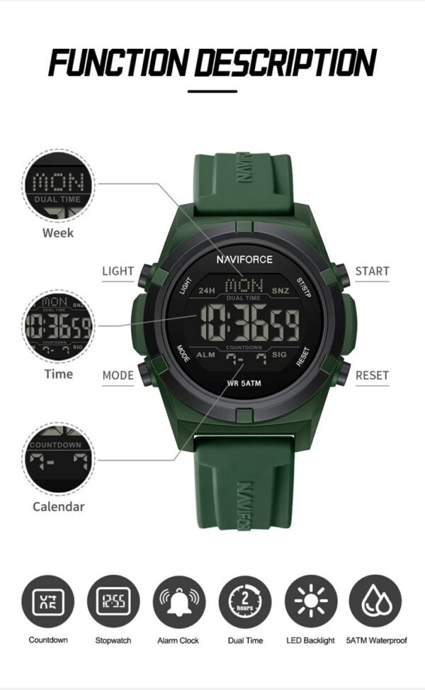 Naviforce 7127 - Green | Rovelle