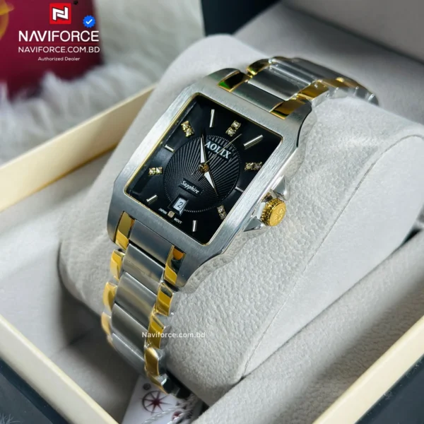 Aolix 9198 Men's Watch - Silver Gold Black | Rovelle