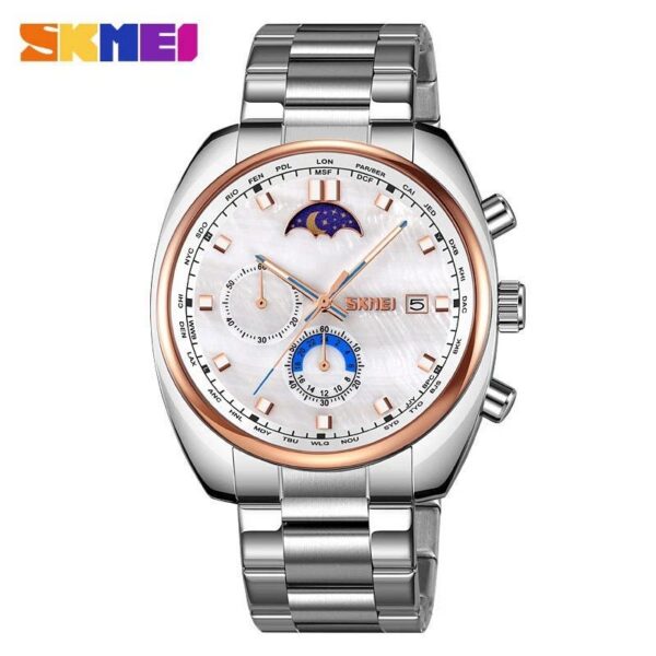 SKMEI 9325 For Men - Silver Rose White SKMEI 9325 For Men - Silver Rose White | Rovelle