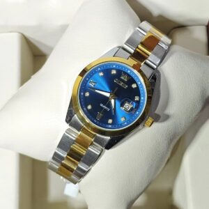 Olevs 3709 For Women -Silver Gold Blue | Rovelle