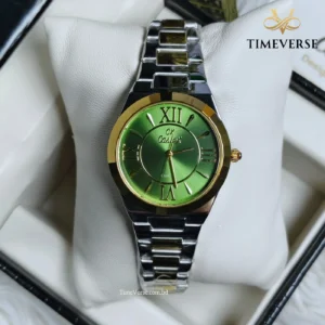 Caslex 026 Ladies Watch - Silver Gold Green | Rovelle