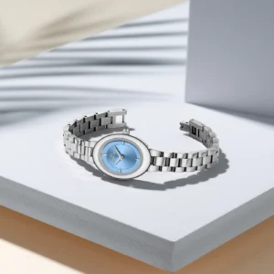 NAVIFORCE 5081 Ch Women Watch - Silver Sky Blue | Rovelle