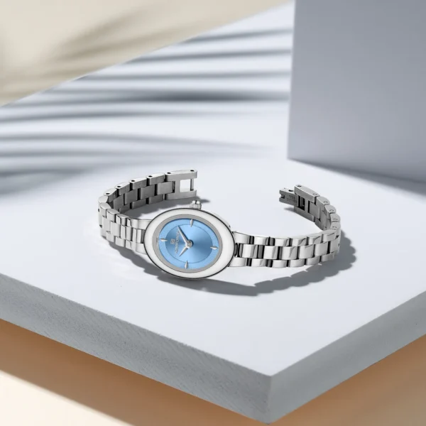 NAVIFORCE 5081 Ch Women Watch - Silver Sky Blue | Rovelle