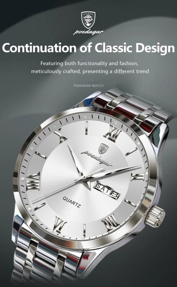 Poedagar 978 CH For Men - Silver | Rovelle