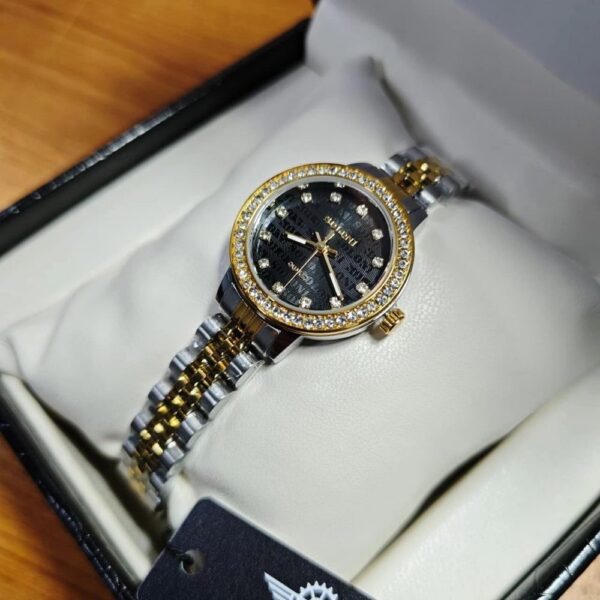 Soloni 1038 For Women - Silver Gold Black With Premium Box | Rovelle