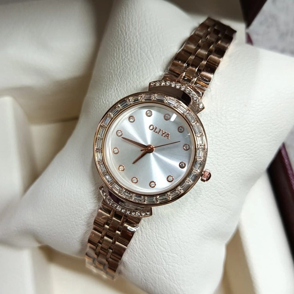 Oliya 6806 Ladies Watch - Rose White