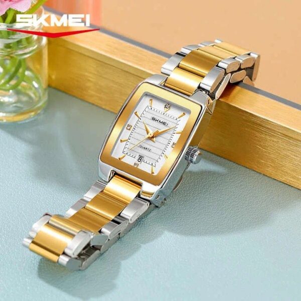 Skmei 2578 CH For Women - Silver Gold White | Rovelle