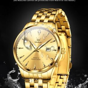 Olevs 5598 CH - Gold Blue For Men | Rovelle
