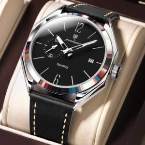 Poedagar 689L For Men - Silver Black | Rovelle