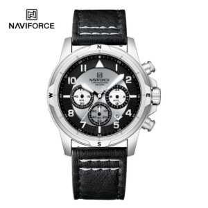 Naviforce 8077 L - Silver Black | Rovelle