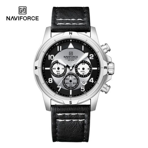 Naviforce 8077 L - Silver Black | Rovelle