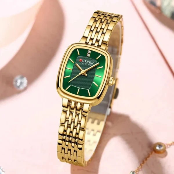Curren 9093 For Women - Gold Green | Rovelle
