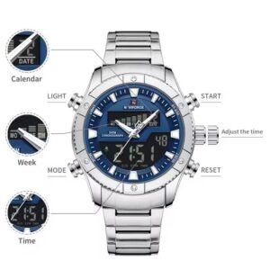 Naviforce 9259 - Silver Blue | Rovelle