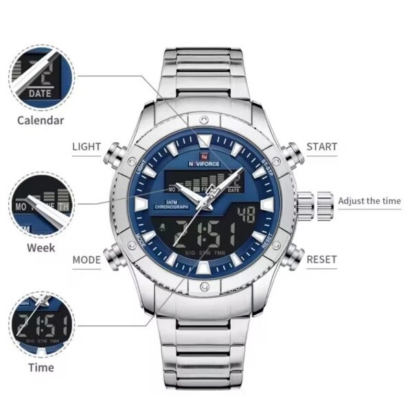Naviforce 9259 - Silver Blue | Rovelle