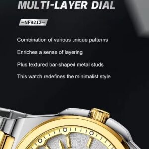 Naviforce 9212 CH - Silver Gold | Rovelle