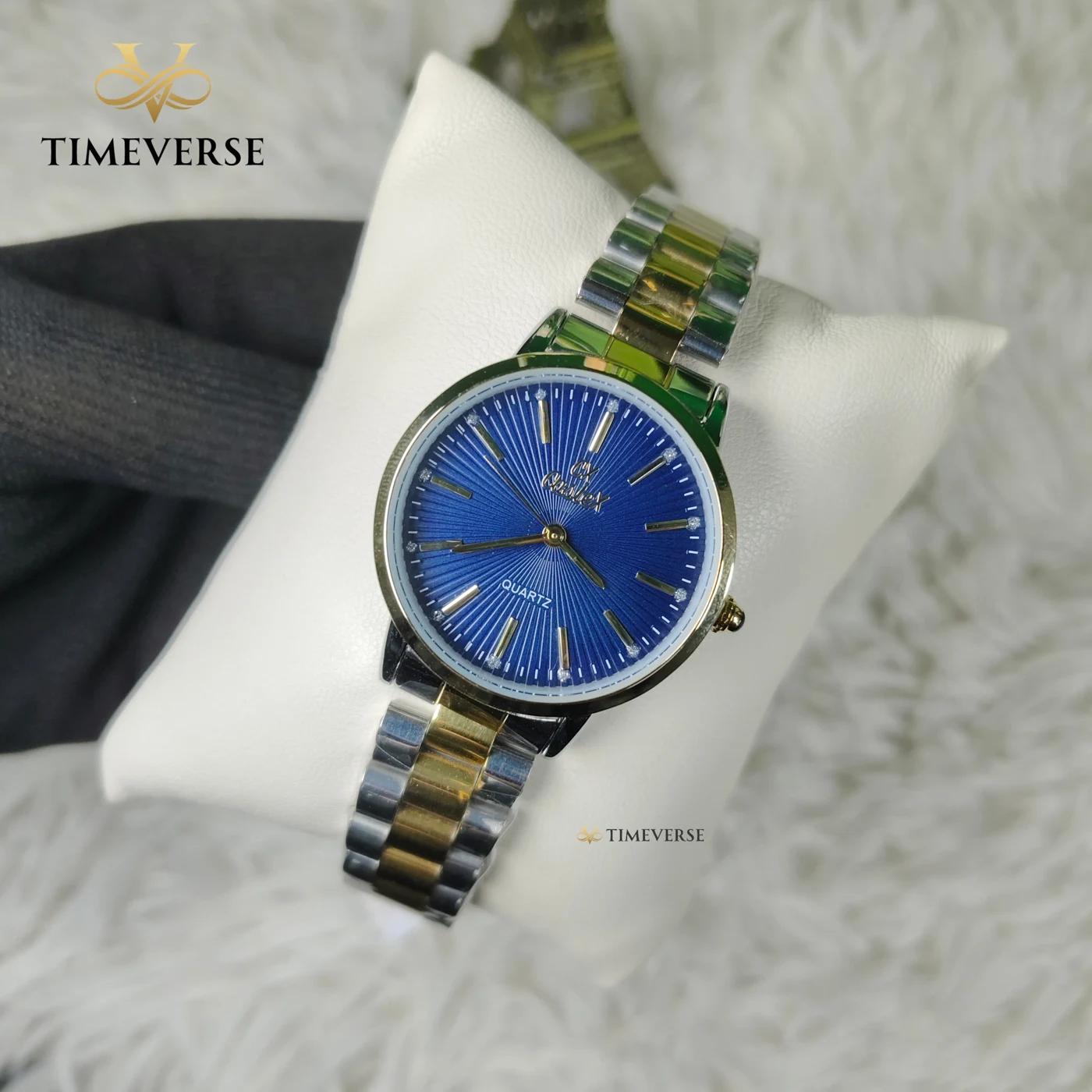 Caslex 027 Ladies - Silver Gold Blue