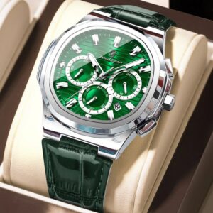 POEDAGAR 834 Men’s Watch - Silver Green | Rovelle