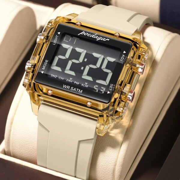 Poedagar E123 Men's Digital Watch - Rose Gold Poedagar E123 Men's Digital Watch - Rose Gold | Rovelle