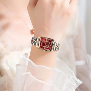 Poedagar 785 Ladies Watch - Silver Rose Red | Rovelle