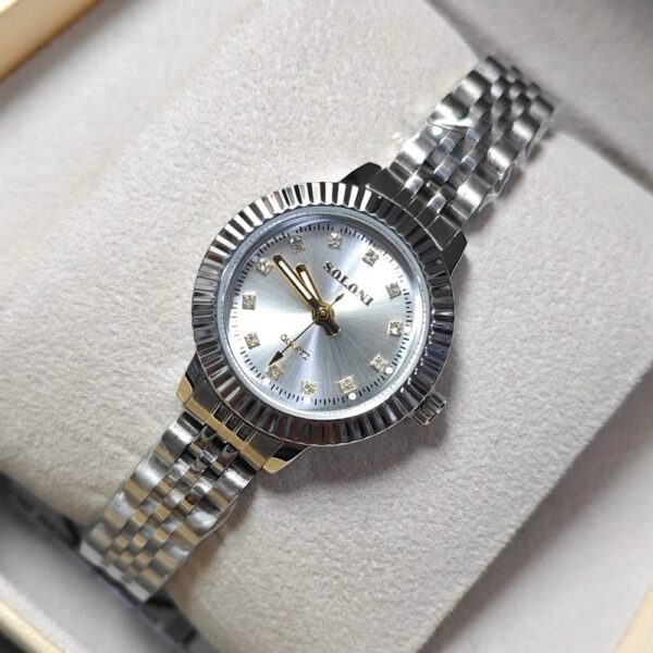 Soloni 1039 For Women - Silver White With Premium Box | Rovelle