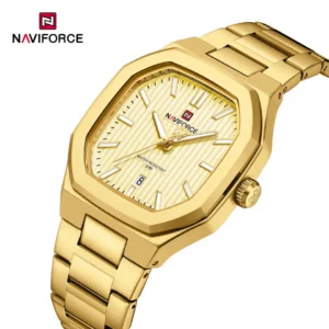 NAVIFORCE 9271 CH Men Watch - Gold | Rovelle