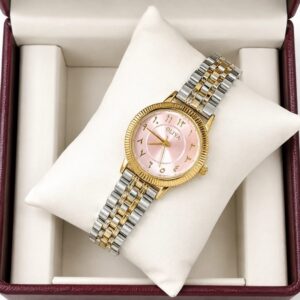 Oliya 2055 Ladies Watch -Silver Gold Pink | Rovelle