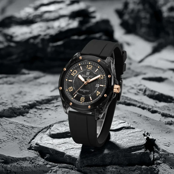NAVIFORCE 6119 T For Men - Black Rose | Rovelle