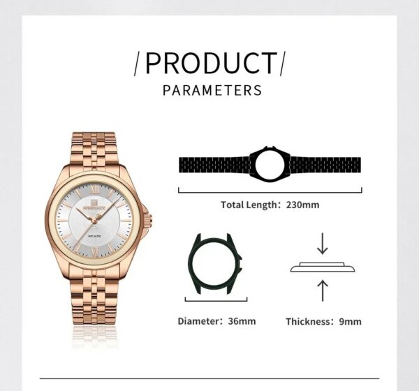 Naviforce 5067 For Women - Rose White | Rovelle