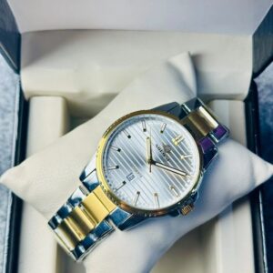 Soloni 1020 For Men - Silver Gold White With Premium Box | Rovelle