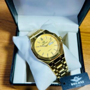 Soloni 1012M For Men - Gold with Premium Box | Rovelle