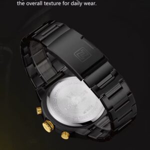 Naviforce 8072 For Men - Black Gold | Rovelle