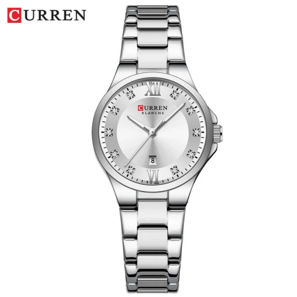 Curren 9107 Ladies Watch - Silver White Curren 9107 Ladies Watch - Silver White | Rovelle