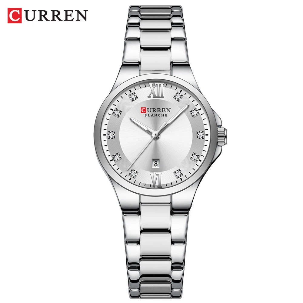 Curren 9107 Ladies Watch - Silver White