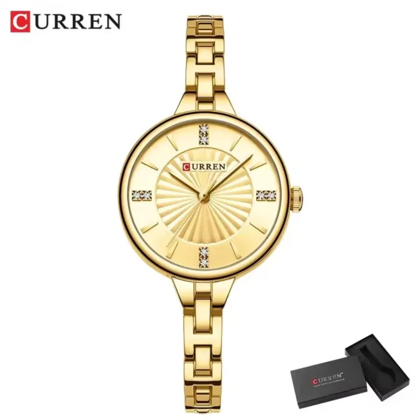 Curren 9097 CH For Women - Gold | Rovelle