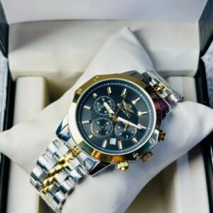 Soloni 3008 For Men - Silver Gold Black With Premium Box | Rovelle