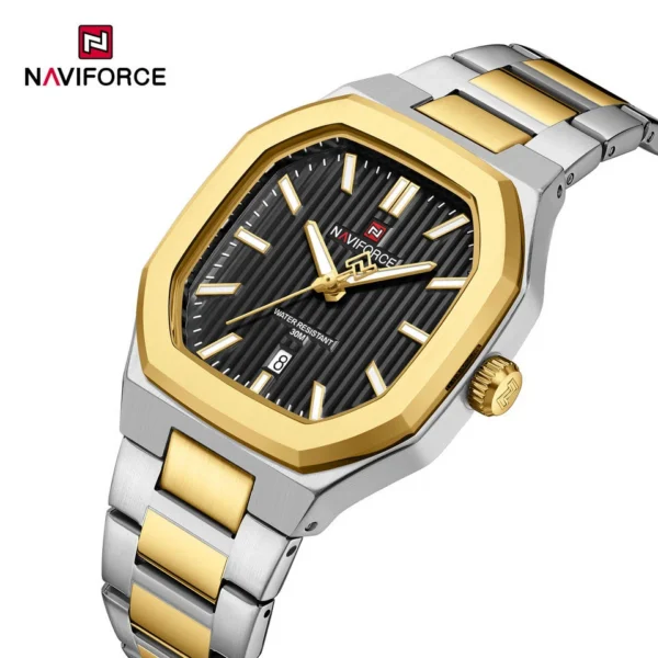 NAVIFORCE 9271 CH Men Watch - Silver Gold Black | Rovelle