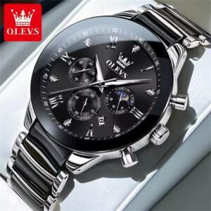 Olevs 7004 CH For Man - Black | Rovelle