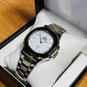 Soloni 1010 For Men - Silver Gold White With Premium Box | Rovelle