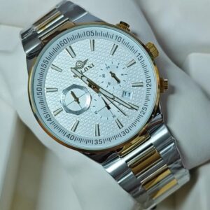 Soloni 3003M For Men - Silver Gold White With Premium Box | Rovelle