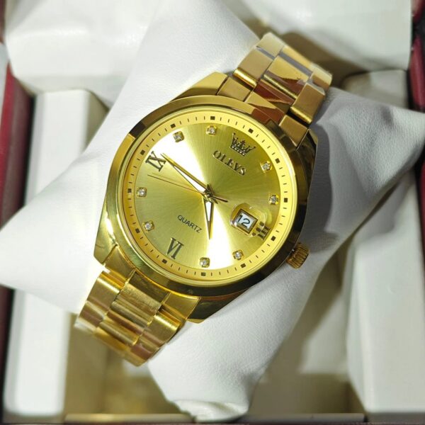 Olevs 3709 CH For Men - Gold | Rovelle